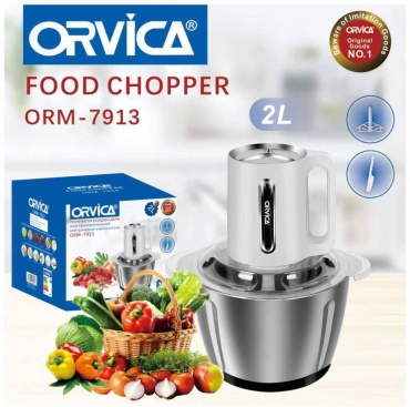 Кухонный измельчитель Orvica ORM-7913 белый, серебристый