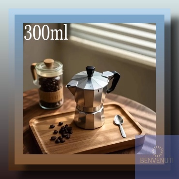 Кофеварка BENVENUTI Moka300 серебристый