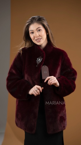 Шуба MARIANA бордовый