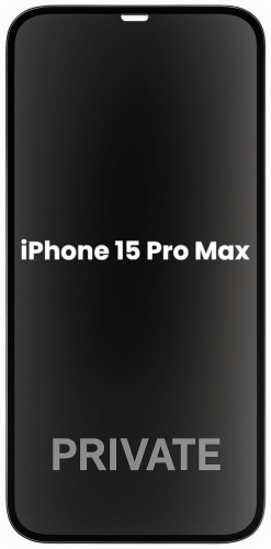 Стекло PROMAX для Apple iPhone 15 Pro Max черный