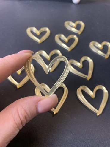 CRAFTS HOBBIES _Топперы сердечки топперы для торта 10 шт