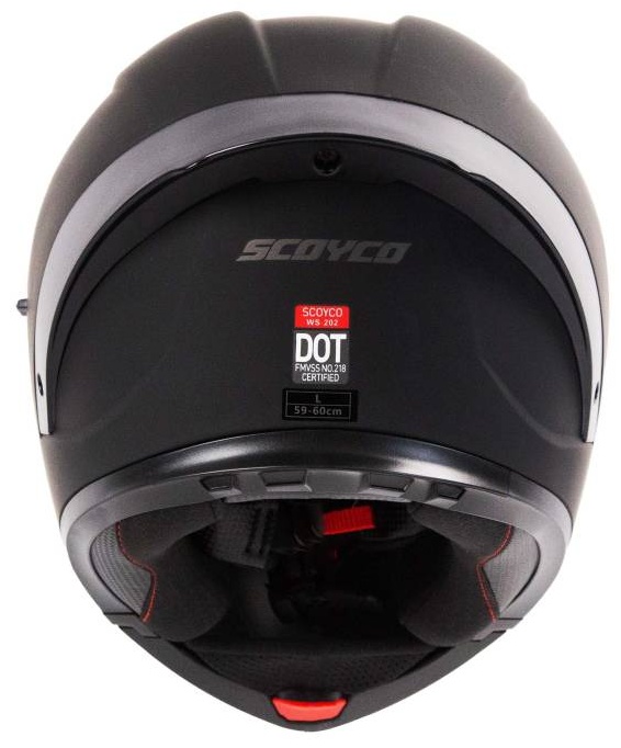 Мотошлем Scoyco WS202 черный матовый L
