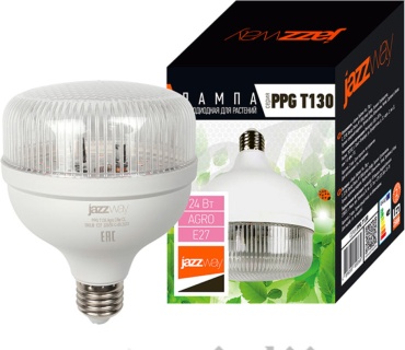Фитолампа Светодиодная Jazzway PPG T130 24 Вт, 650 К