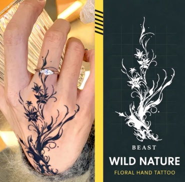 Beast “Wild Nature” Временное тату