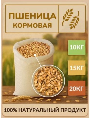 VetMag Пшеница кормовая для всех видов 20 кг