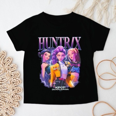 Футболка Kpop Demon Hunters черный
