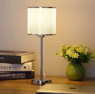 Настольная лампа Настольная лампа Home Decor E27, 12 Вт, металл, пластик, ткань