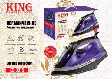 King Professional KC-3019 черный-фиолетовый