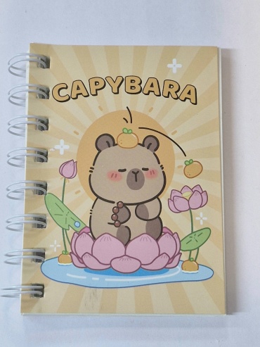 Блокнот Капибара, A7, 80 л, мультиколор