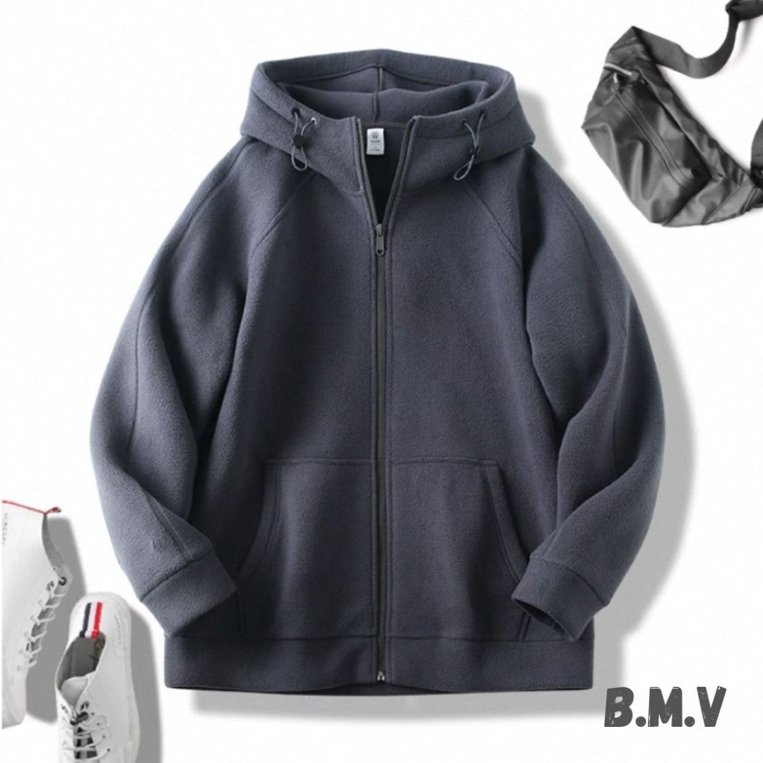 Флиска B.M.V однотонный графит
