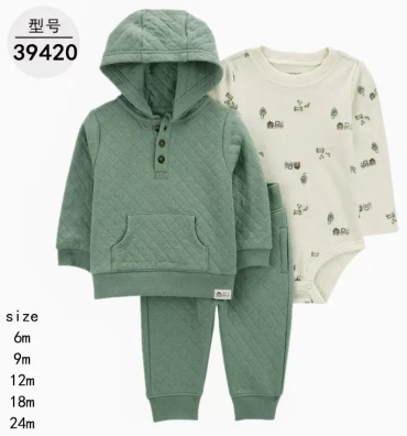 Комплект carters love фисташковый