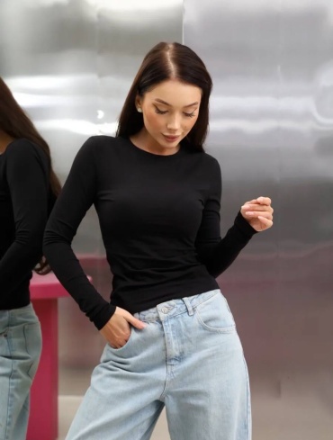 Лонгслив TRENDY EIGHT Скимс черный