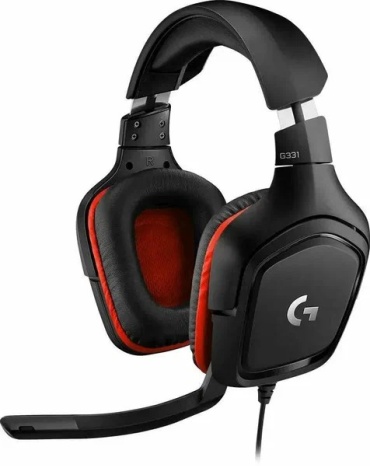 Наушники Logitech G331 черно-красный