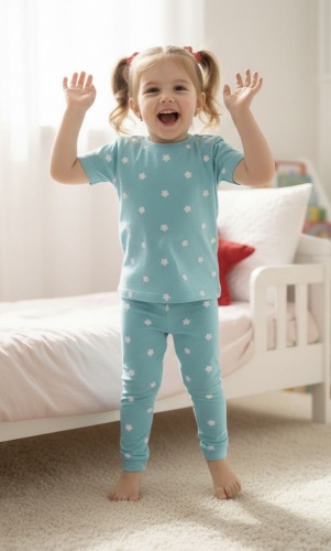 Пижама Alisu kids белый, голубой