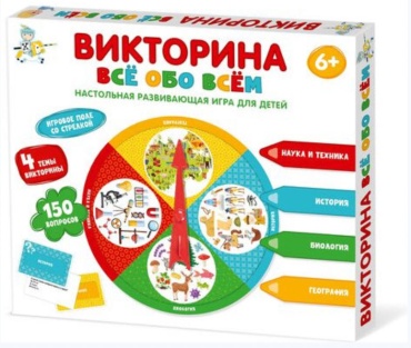 Настольная игра Игра настольная Викторина Все обо всем