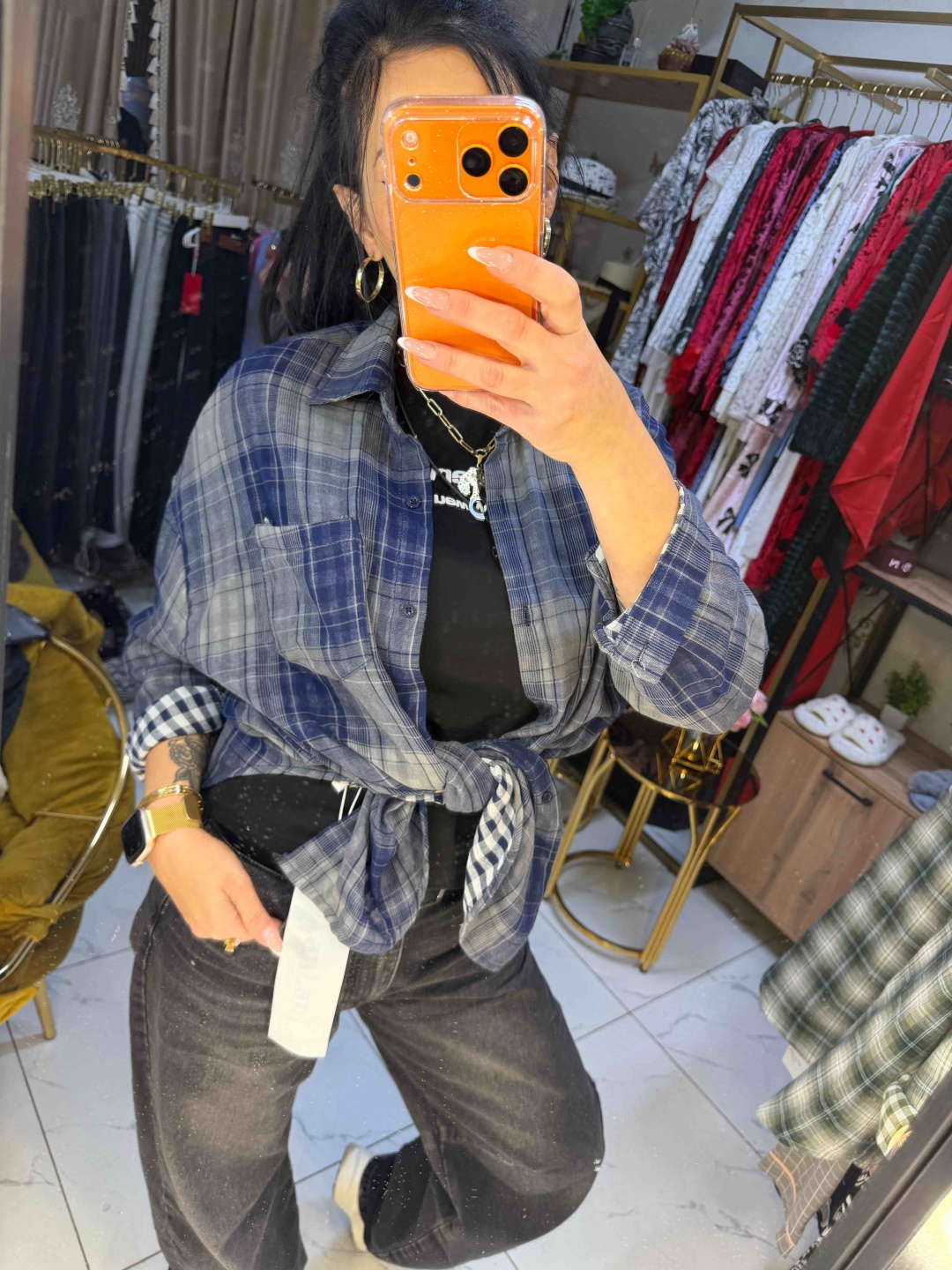 Рубашка 0risma синий