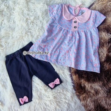 Комплект Baby серый, розовый