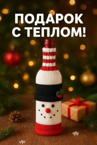 Новогодний декор "снеговик" 26 см