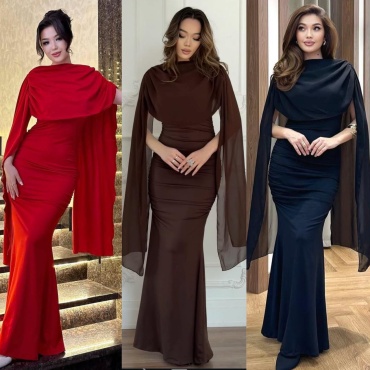 Вечернее платье Lady Style коричневый
