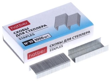 Скобы Hatber № 10 1000 шт