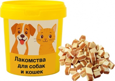 Лакомство Кусочки с курицей и рыбой 500 г