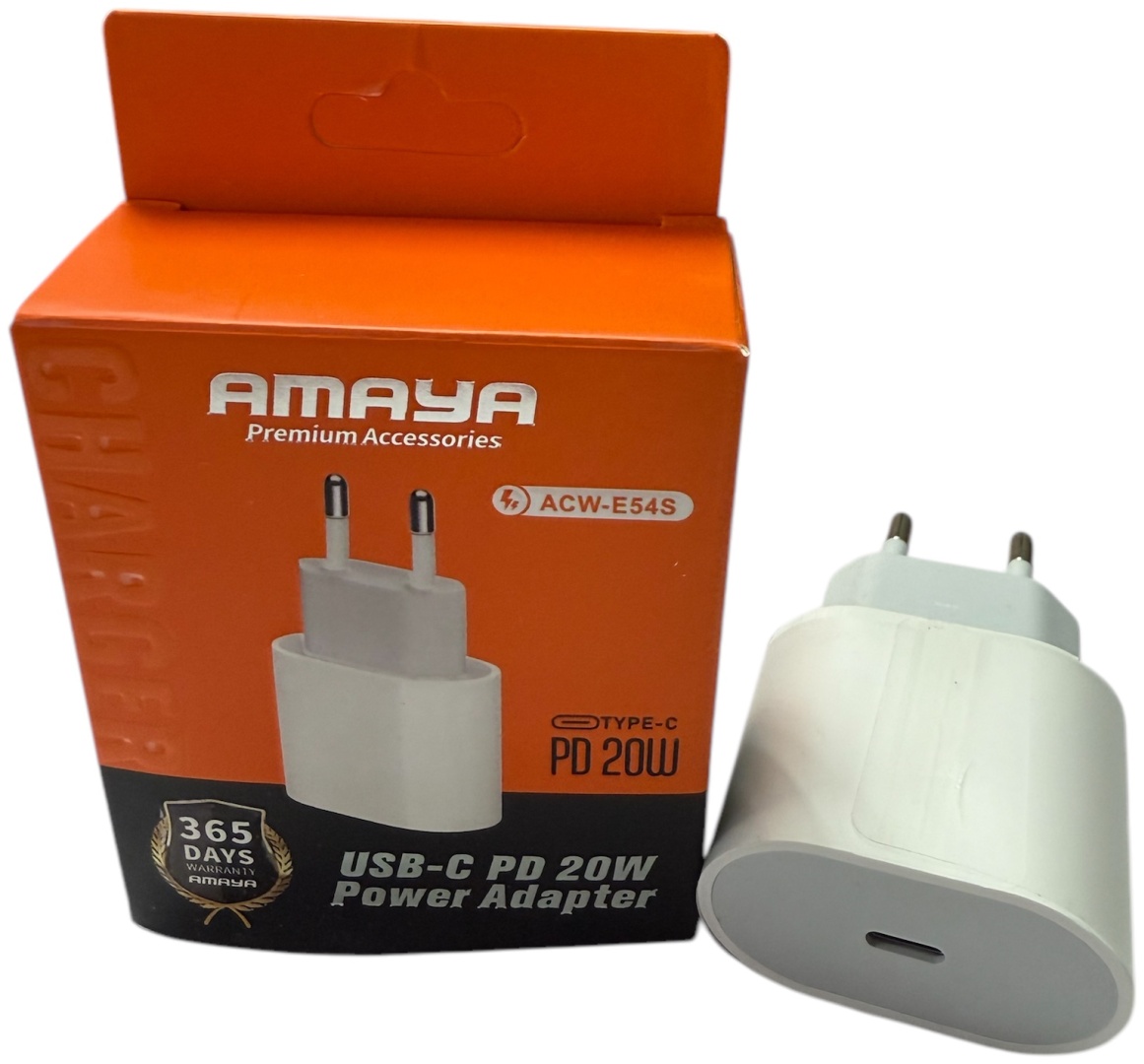Зарядное устройство AMAYA ACW-E54S USB Type-C белый