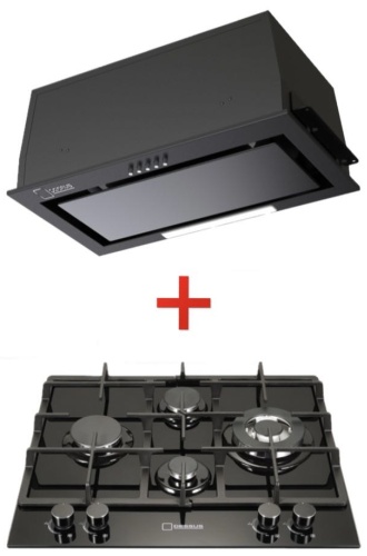Варочная поверхность Dessus DCG-64006B + DH-609B черный