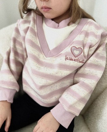 Джемпер HONEBABY белый, розовый