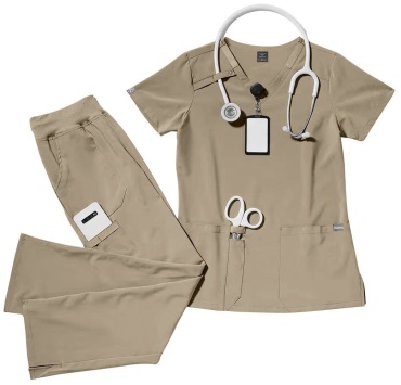 Спецодежда для женщин Qazaq Doctors бежевый