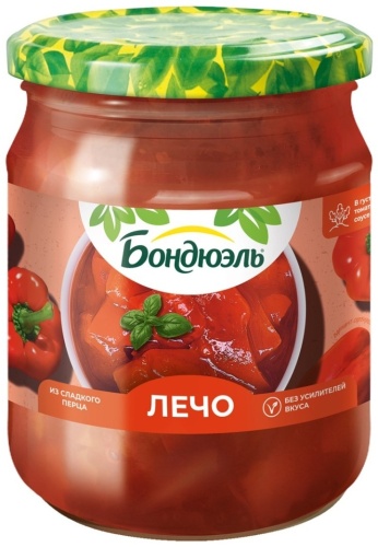Bonduelle лечо перец в томатном соусе 520 г