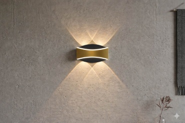 Бра настенный LED LED, черный, золотистый