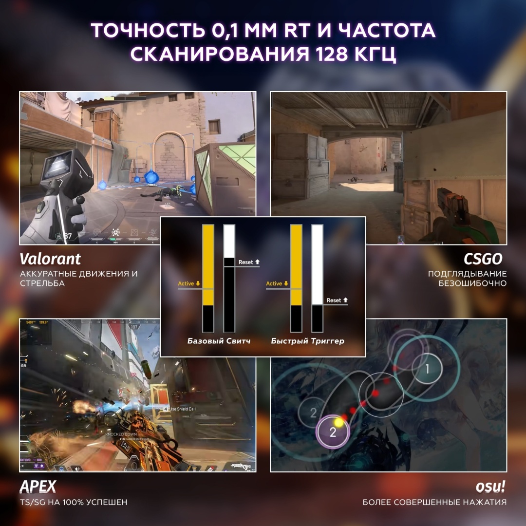 Клавиатура Attack Shark X68 HE черный