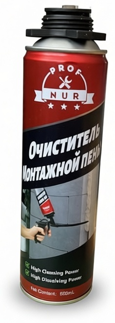 NUR Prof очиститель монтажной пены, 500 мл
