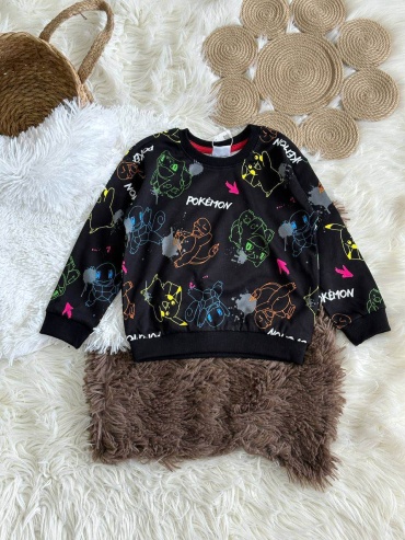 Кофта Kzar kids черный, мультиколор