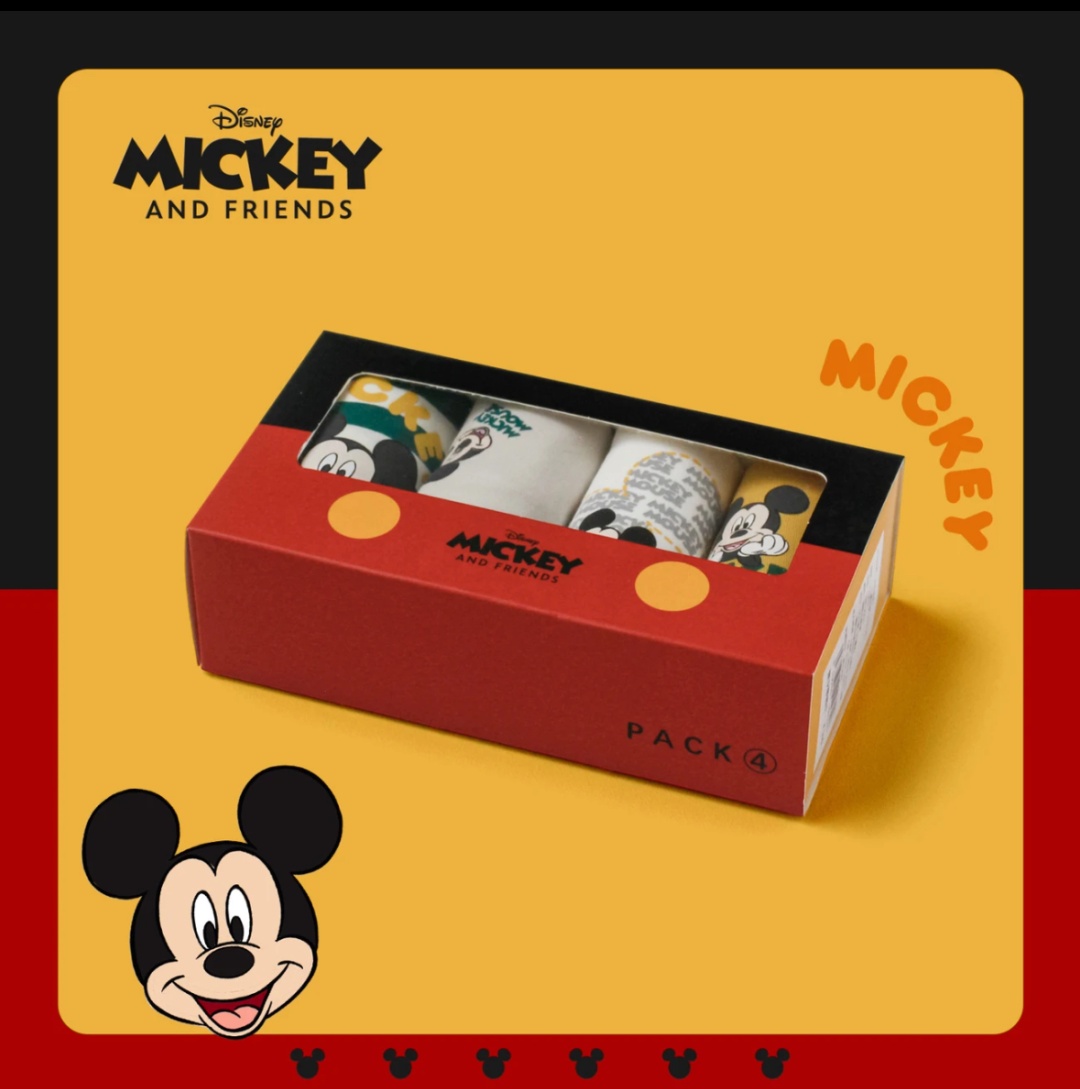 Боксеры Mickey Mouse серый