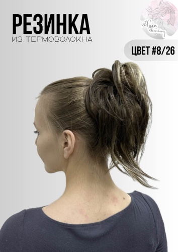 Hair Territory шиньон на резинке темно-русый женский