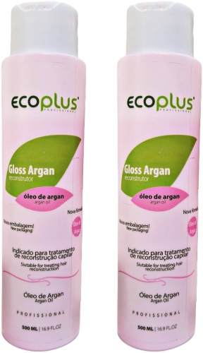 EcoPlus кератин Gloss argan 2*500мл 1000 мл
