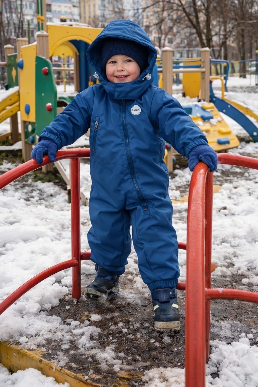 Комбинезон синий