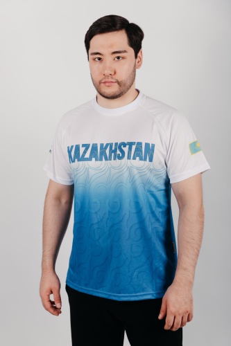 Футболка CHEMPION белый, голубой