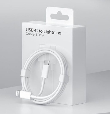 Кабель Lightning, 1 м, белый