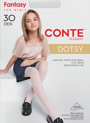 Колготки классические, с шортиками Conte белый