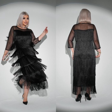 Вечернее платье GLAMOUR антрацит