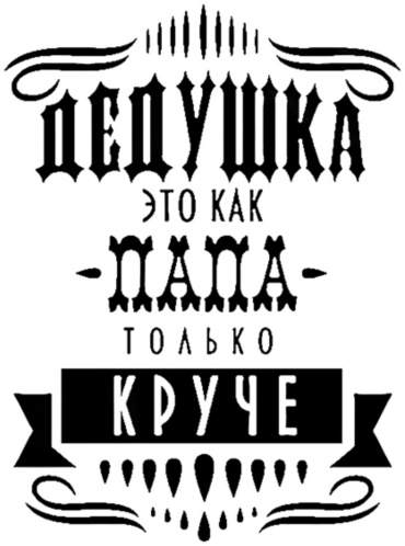 Постер ДЕДУШКА-ЭТО КАК ПАПА ТОЛЬКО КРУЧЕ! 21x30 см