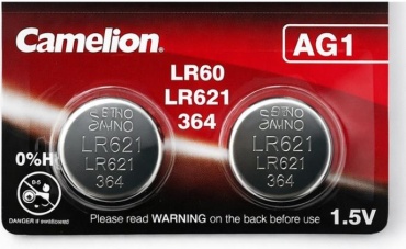 Батарейка AG1, LR621 Camelion 2 шт