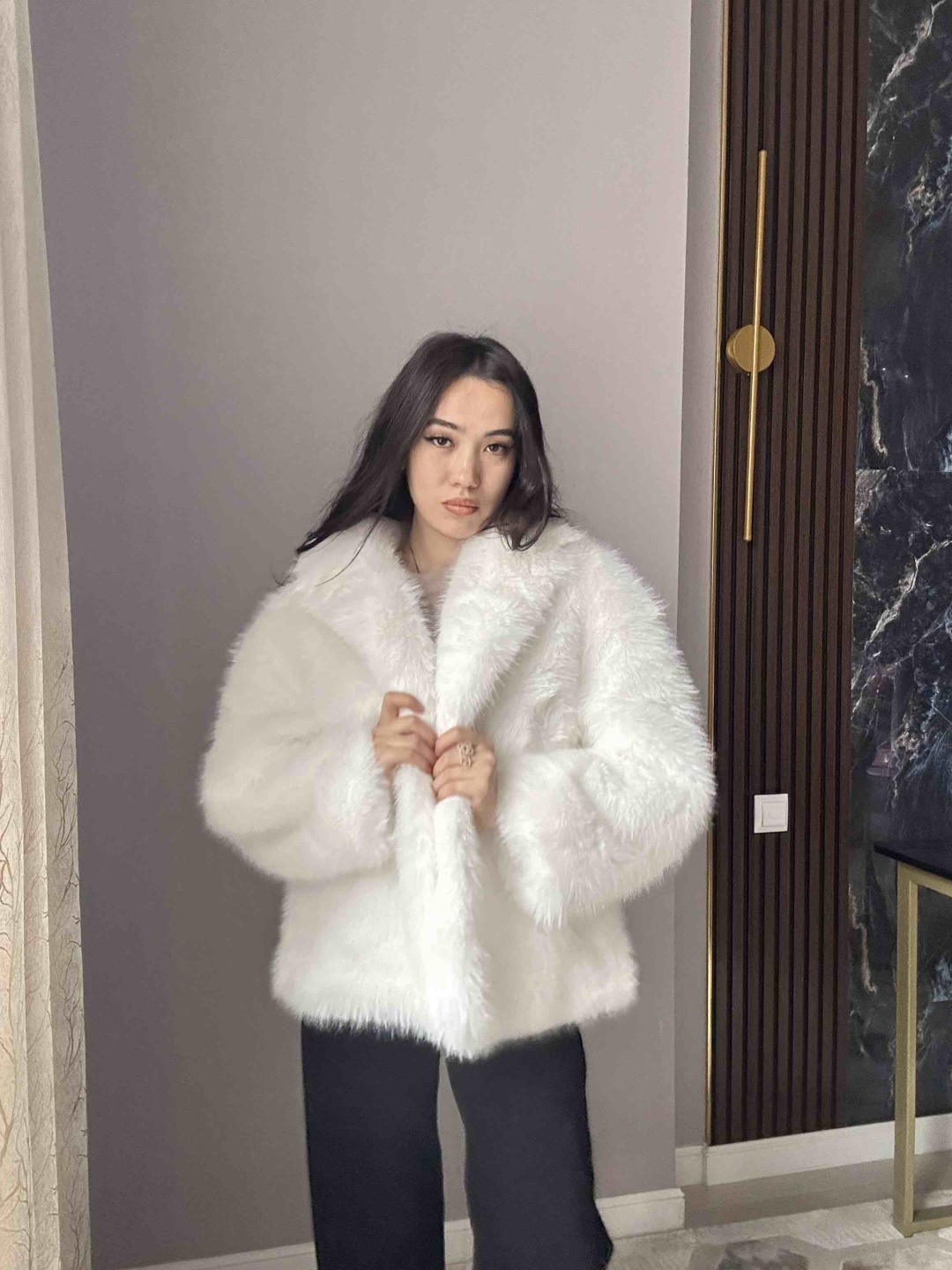 Шуба DARIELLE белый