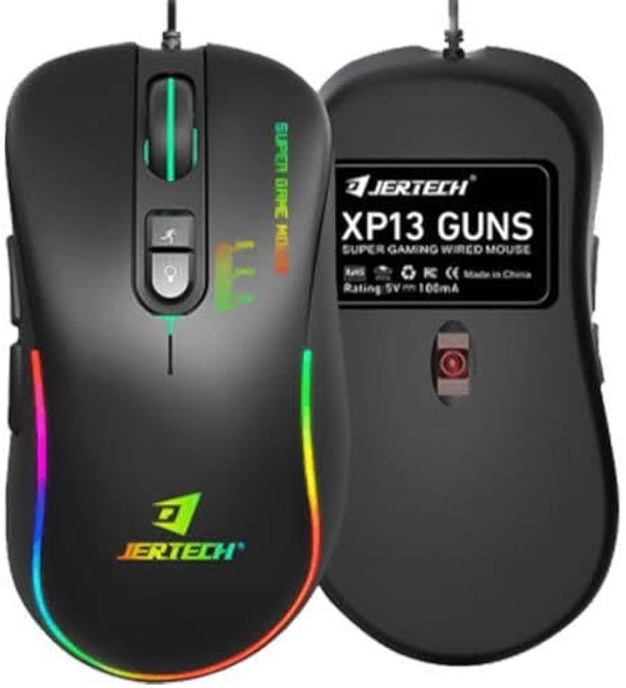Мышь JERTECH XP13 GUNS черный