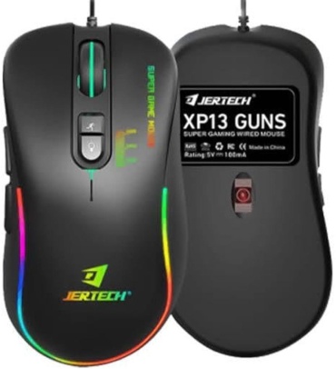 Мышь JERTECH XP13 GUNS черный