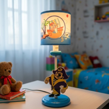 Настольная лампа Home Light Pirate Joy E14, 40 Вт, металл, ткань