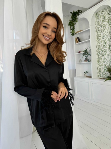 Пижама Luna Luxe черный