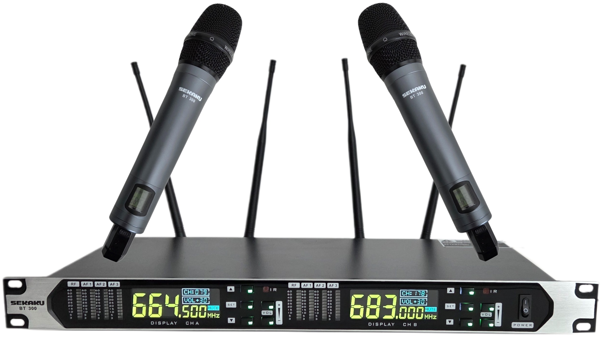 Микрофон Sekaku BT 300 черный, серый